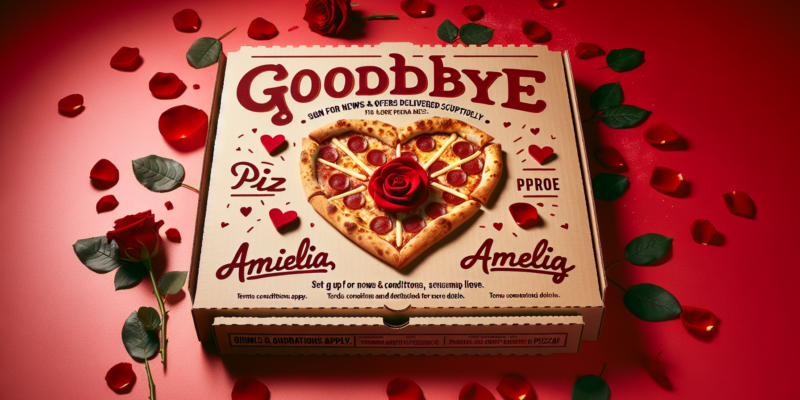 Pizza Hut dostarcza pizzę "Goodbye Pies" na Walentynki dla rozstających się par